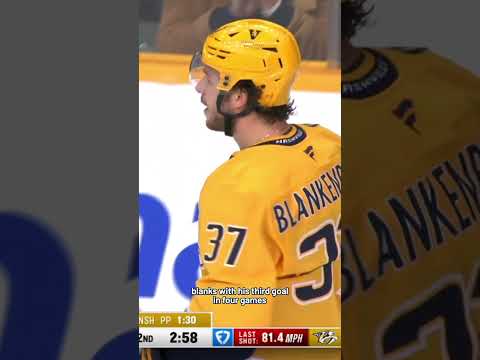 Blanks with his third girl in four games 🔥 #nhlhighlights #predsnhl