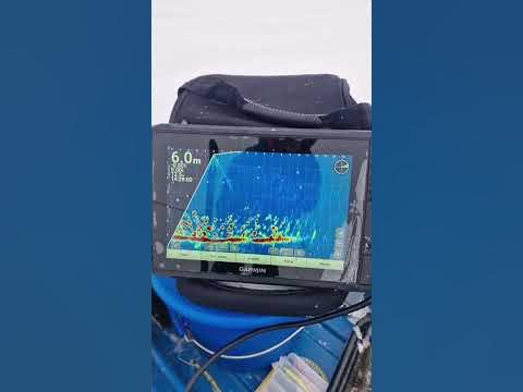 Зимняя рыбалка при помощи эхолота Garmin #рыбалка #fishing #зима - YouTube
