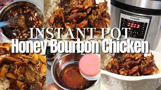 COOK WITH ME- INSTANT POT HONEY BOURBON CHICKEN - EASY MEALS - NEW FAMILY FAVORITE - HOW TO MAKE image