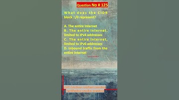 AWS Solutions Architect Associate Certification Practice Questions | Question No. 125 #aws #shorts