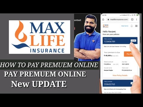 HOW TO PAY POLICY PREMIUM ONLINE MAX LIFE insurance