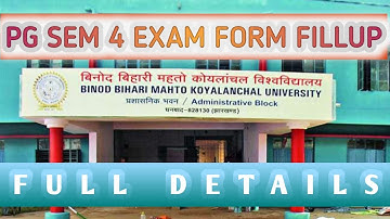 BBMKU DHANBAD PG SEM 4 EXAMINATION FORM FILL UP FULL DETAIL. SIGN UP. FORGOT PASSWORD SOLUTION