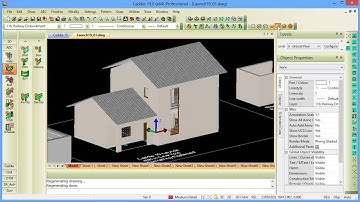 Render Mode Toolbar in Caddie AEC Architecture .dwg software