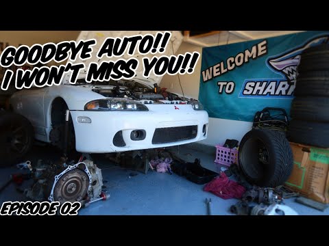 2G MITSUBISHI ECLIPSE GSX AUTO TRANSMISSION REMOVAL | Ep. 2 Removal