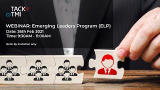 Invitation to Tack TMI's Emerging Leaders Programme