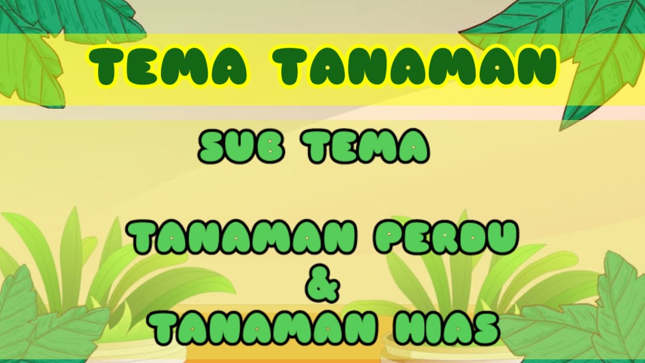  Tema  Tanaman  Hias  Pencari Jawaban Soal