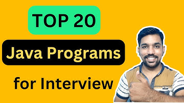 Top 20 Java Programs for Beginners Interview | Learn Java with CODE & NOTES