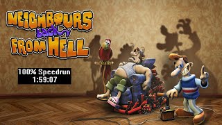 картинка: [Спидран] Neighbours back From Hell 100% (speedrun) 1:59:07