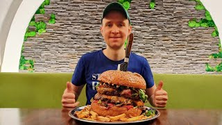 3kg &quot;Burger Cake&quot; Challenge LIVE!!