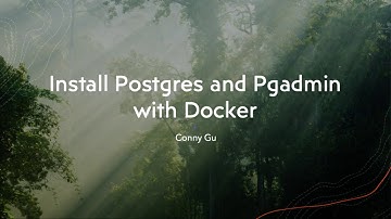 How to install postgres and pgadmin4 with docker-compose
