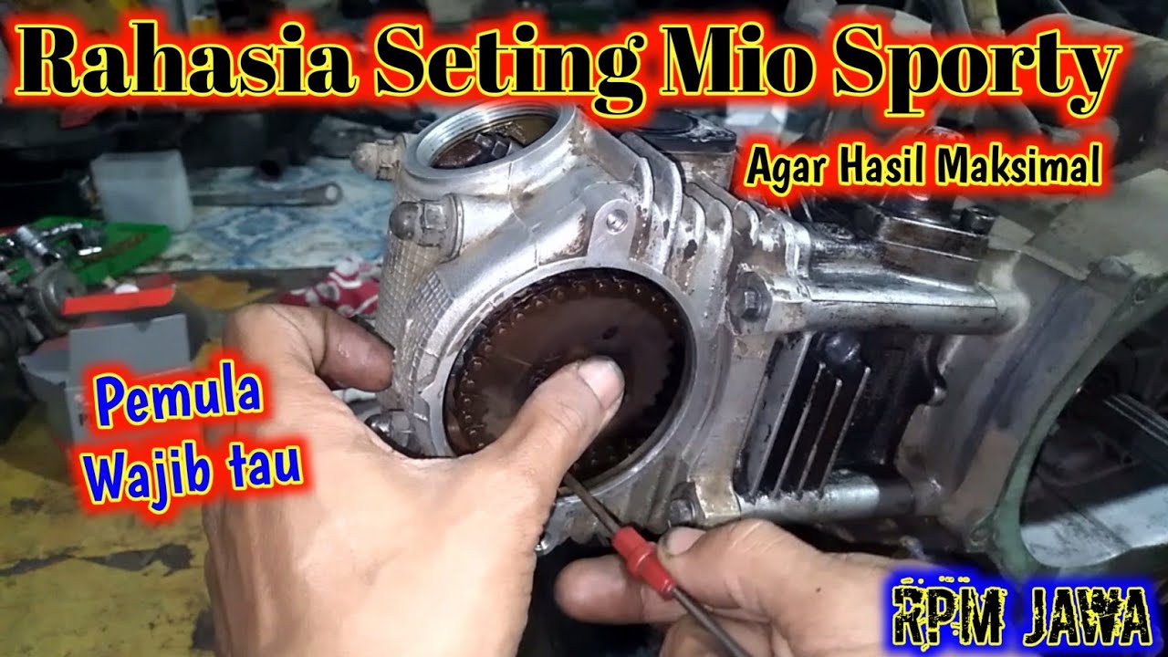 Cara pasang rantai keteng pada gigi timing Mio sporty.|| Cara menentukan titik top TMA Mio sporty...