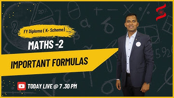 Integration & Derivative Formula list |  Maths 2 | DIPLOMA | By Kishor Sir