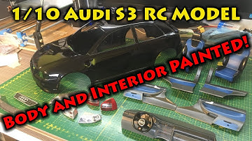 3D printed Audi S3 RC model made from scratch (1/10 scale) Part 6  - Interior and Body Painted!