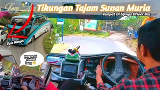 😱Wow Disini lah Driver Bus di uji skill nya || akses jalan menuju Sunan Gunung Muria