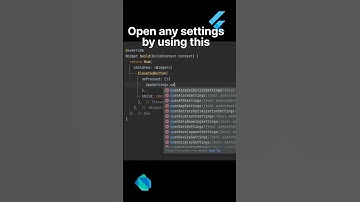 Open flutter Appsettings #flutter #dart #firebase #youtubeshorts #code #google #