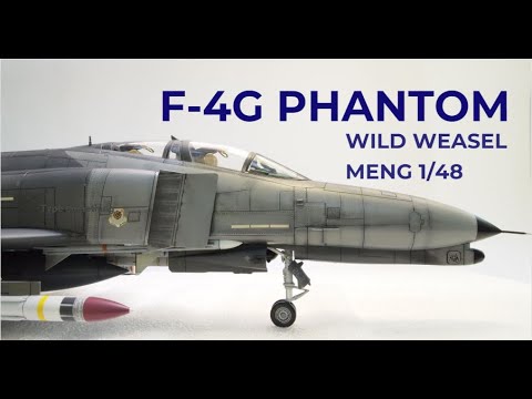 F-4G PHANTOM Wild Weasel 1/48 MENG - YouTube