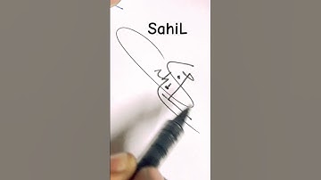 SahiL name Signature Style//Best Signature idea #Viralshorts