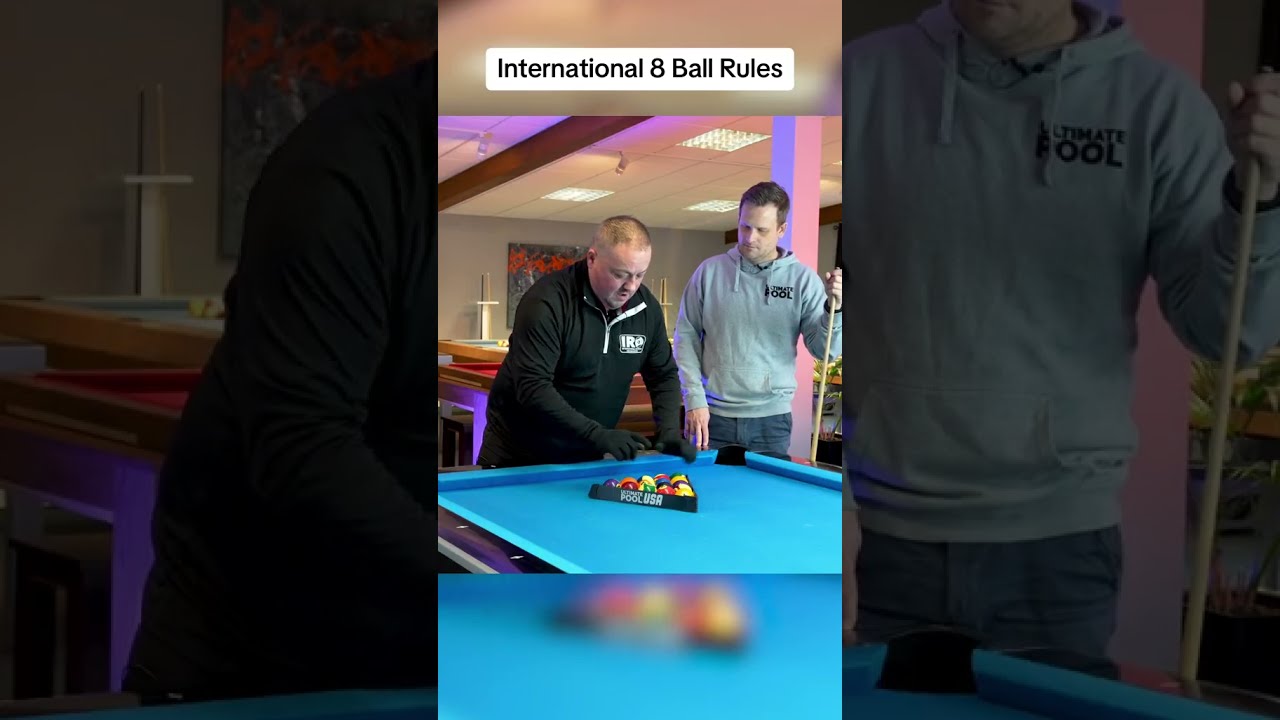 How To Rack The Balls In International 8 Ball Rules 8ballpool 8ball Pool Billiards