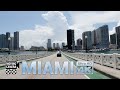 Driving through Miami in 4K  Downtown - South Beach - Venetian bridge