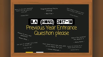 AMU B.A (Hons) 2017-18 Entrance previous year Question paper AMU ALIGARH by My Education Gyan