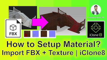 How to setup material for imported FBX 3D Model - iClone 8 Tutorial