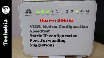 Huawei HG630a | Airtel 40 Mbps VDSL | Modem | Static IP | Port Forward | Speedtest | Configuration