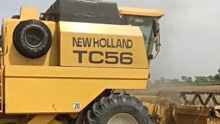 7 May 2024 Newholland agriculture Machinery harvester Tc56 sision Wheat machine ka bura haal Matti😱😲