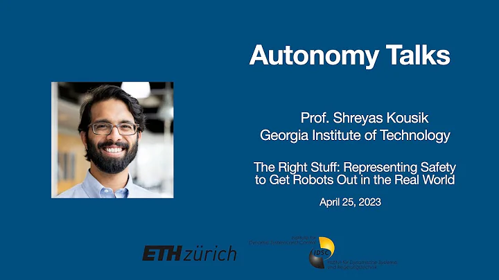 Autonomy Talks - Shreyas Kousik: Representing Safety to Get Robots Out in the Real World