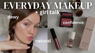 natural & dewy everyday makeup | chat about life with me