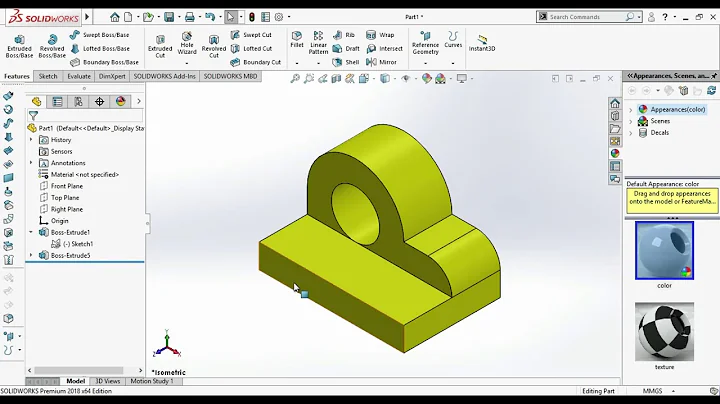 Solidworks Exercise -  4 | Solidworks Tutorials | Designing Wizard
