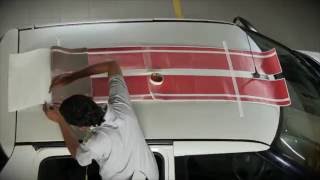 How to apply Racing Stripes on Cars  3M 1080 Wrap Series Film