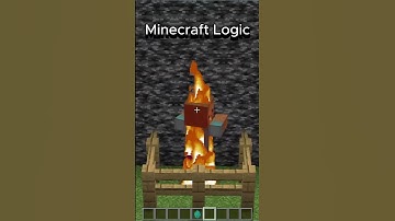 Minecraft Logic... #foryou #shorts #short #ytshorts #minecraft #gaming #funny #memes #fyp #fy #logic
