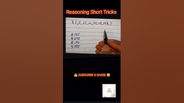 Reasoning Short Tricks| SSC GD Reasoning| Number Series | Reasoning Questions| #ssc #allexam #cgl
