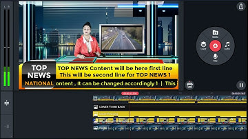 Tutorial for kinemaster  Motiondiva Broadcast  10 STUDIO1 TICKER TOP