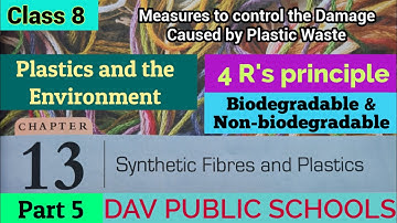 DAV class 8 science chapter 13 Synthetic fibres - Plastics and the Environment