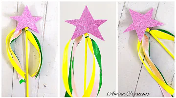 DIY Star fairy stick/how to make magic stick/how to make paper wand/fairy wand making at home