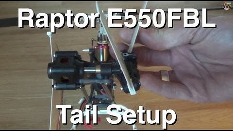 TT Raptor E550FBL Tail Setup (and a bit about tail pitch at center)