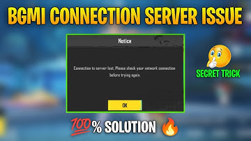 BGMI connection to server lost problem Fix 3.3 | Pubg Mobile connection to server problem solve BGMI