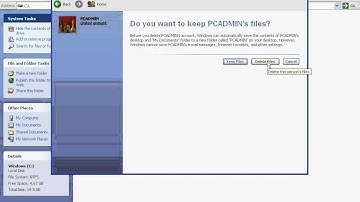 24 Control Panel Delete Administrator or Limited Account.wmv