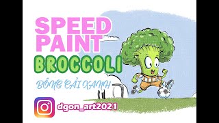 Cartoon Character Design [speedpaint]- Broccoli character