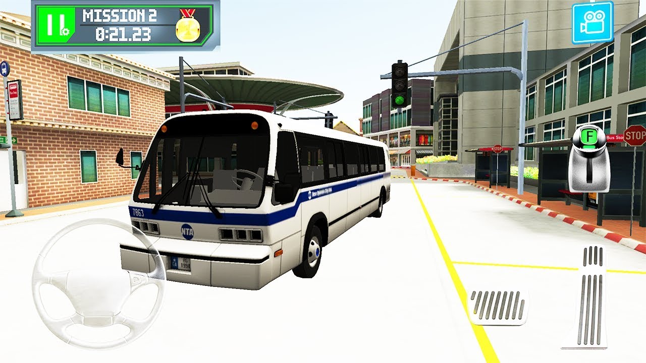 Bus Station Learn to Drive Bus Driving School Androi/Ios GamePlay