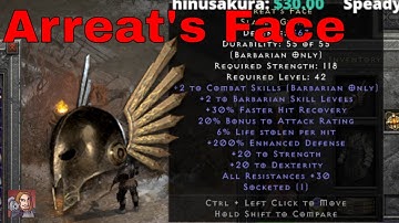 D2R Unique Items - Arreat