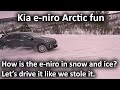 Driving the e-niro like I stole it in the Arctic snow