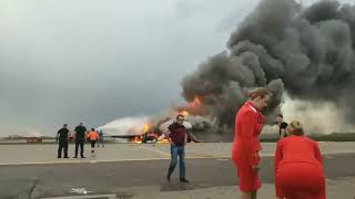 Катастрофа ssj 100 в Шереметьево 5 мая 2019 года Sukhoi Superjet 100