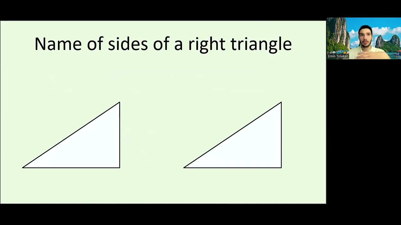 Right triangles leg names SAT trigonometry opposite adjacent
