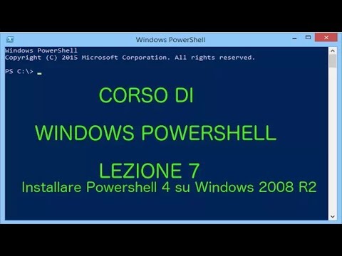 [WINDOWS] - Corto #20 Corso Powershell Lezione 7 Installare Powershell 4.0 su Windows 2008 R2 (SP1)