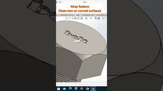 SolidWorks wrap feature in action.#SolidWorks #CADDesign