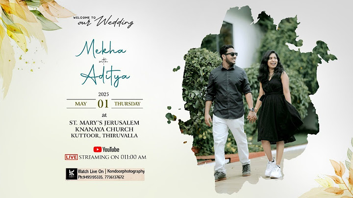 Mekha Weds Aditya | WEDDING CEREMONY | ST. MARY'S JERUSALEM KNANAYA CHURCH | KUTTOOR, THIRUVALLA