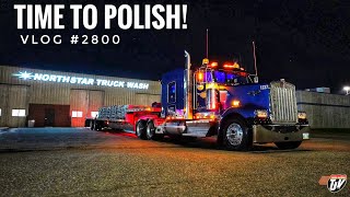 TIME TO POLISH!! | My Trucking Life | Vlog #2800