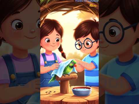 The parrot and children's #cartoon #ai#animation #viral #trending